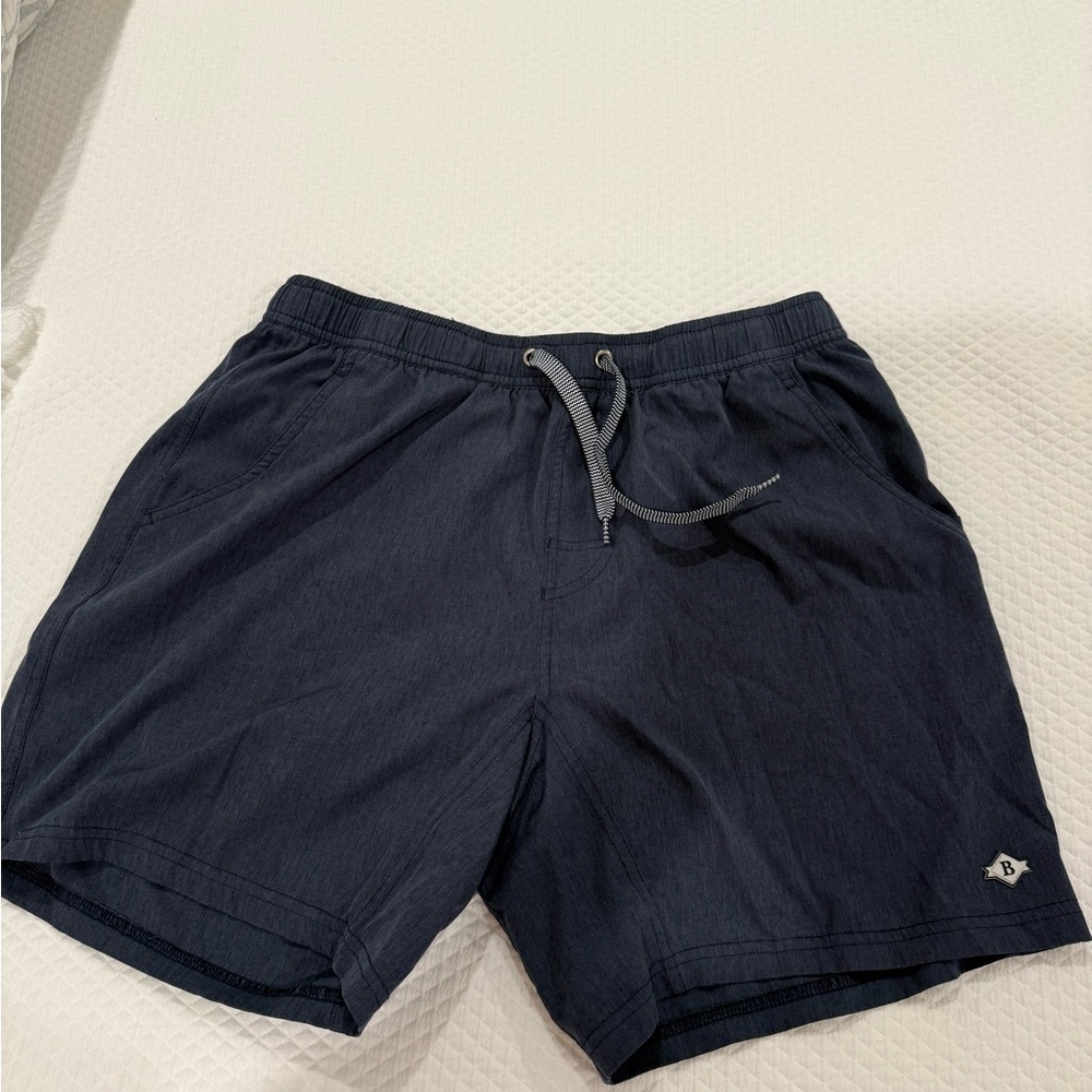 Navy Blue Drawstring Shorts
